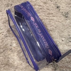 Sol de Janeiro Transparent and Purple Pouch